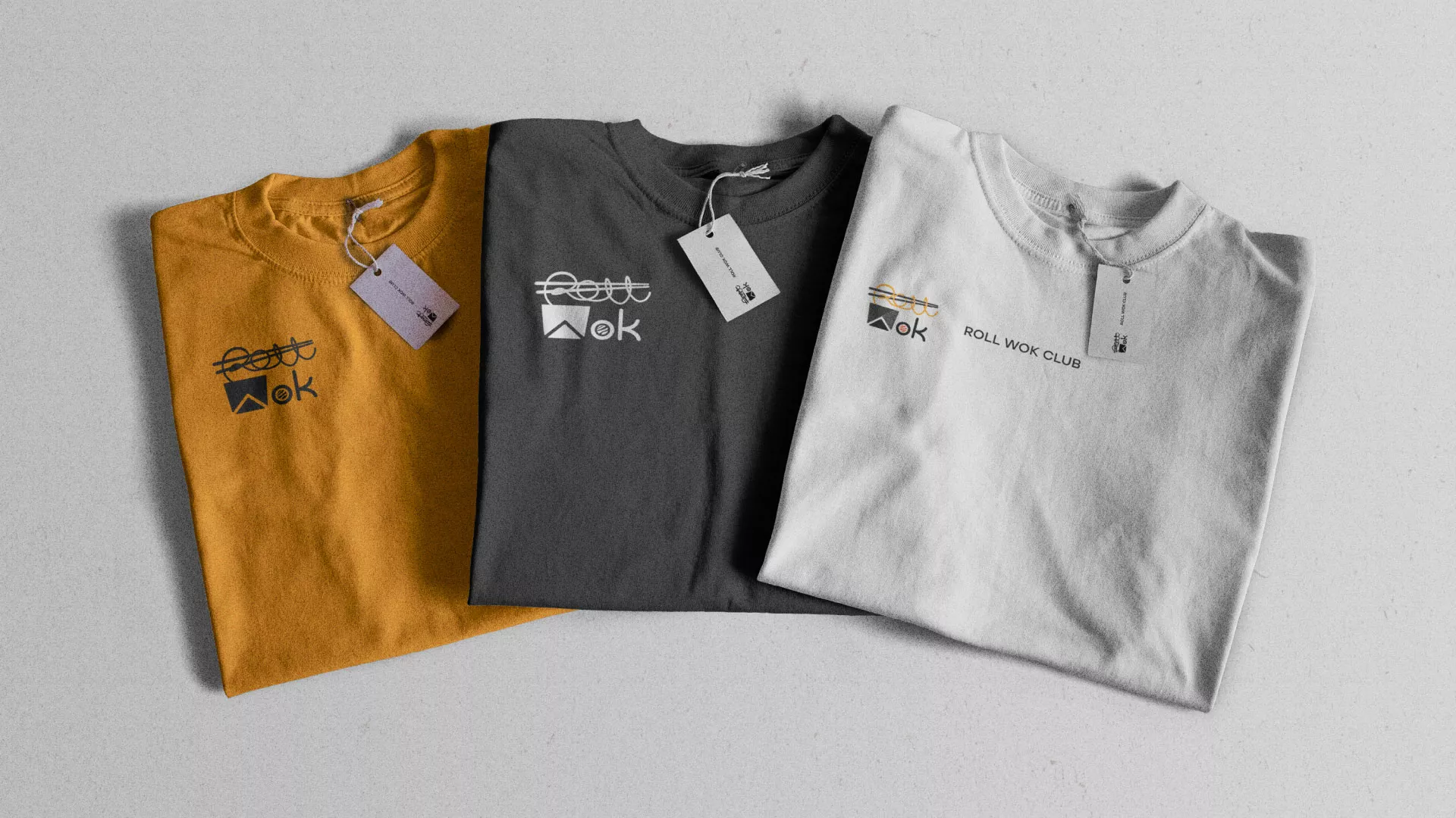 Разработка логотипа суши-бара «Roll Wok Club» в Краснодаре