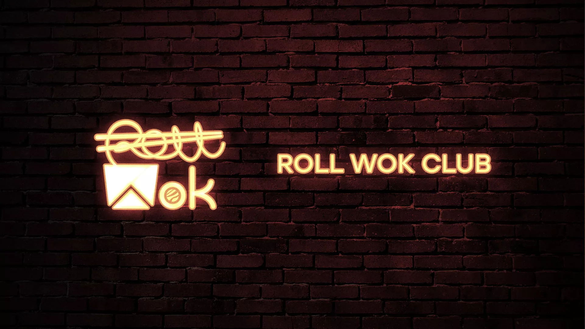 Разработка логотипа суши-бара «Roll Wok Club» в Краснодаре