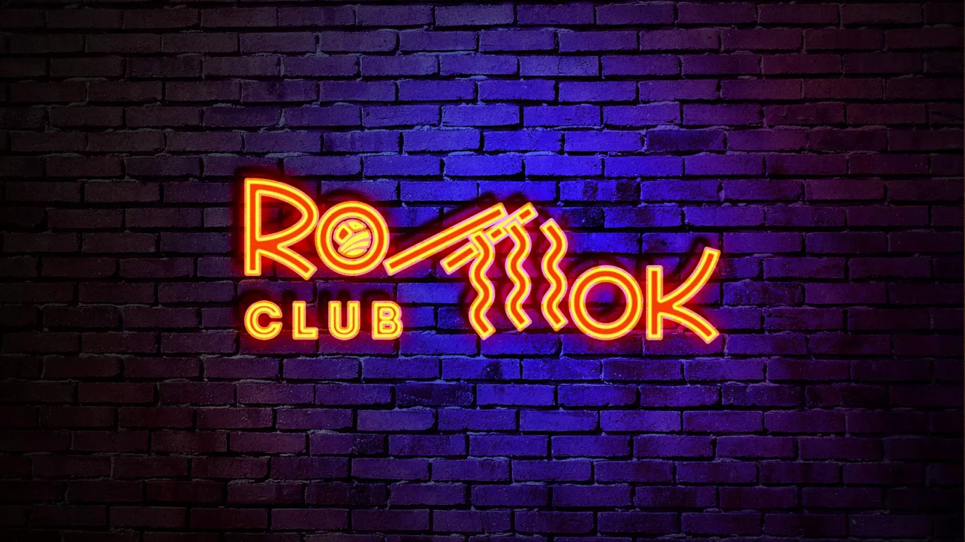 Разработка интерьерной вывески суши-бара «Roll Wok Club» в Краснодаре